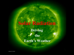 Solar and Terrestrial Radiation