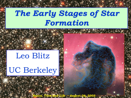 The earliest stages of star formation