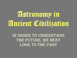 Astronomy in Civilization and contributing scientists