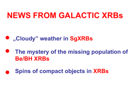 News from Galactic X