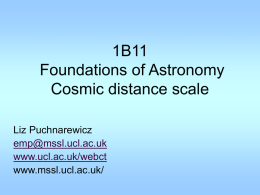 Cosmic distance scale