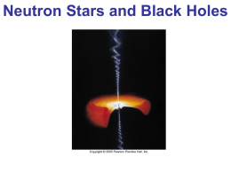 Neutron Stars & Black Holes