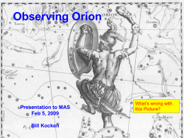 Observing Orion