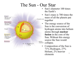 The Sun - Our Star - Academic Computer Center
