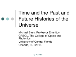 13. Time and the past and future histories of the universe
