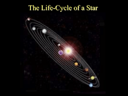 Life-Cycle of a Star - Warren County Schools