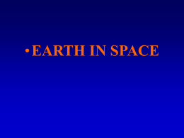 Chapter 18 - "The Earth in Space"