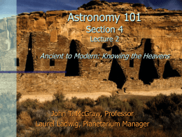 Lecture 2 - Physics and Astronomy