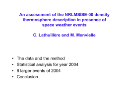 An Assessment of the NRLMSISE-00 Density Thermosphere