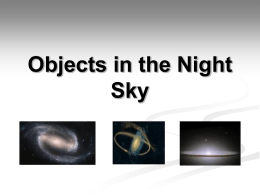 Objects in the Night Sky