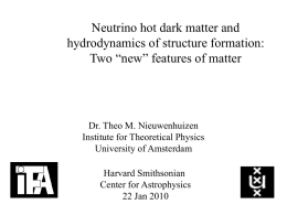 Neutrino hot dark matter and hydrodynamics of structure formation
