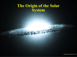 originofsolarsystem