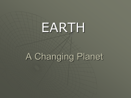 A Changing Planet