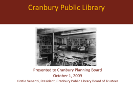 here - Cranbury Public Library