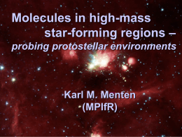 Molecules in high-mass star