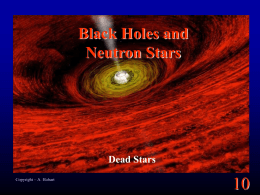 Black Holes and Neutron Stars