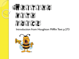 Writing with voice
