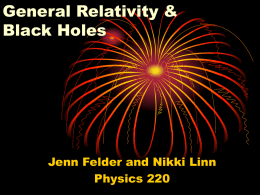 General Relativity & Black Holes