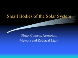 Small Bodies of the Solar System - Astronomy