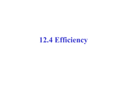 SNC1D1 Efficiency of Appliances