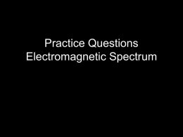 MSL Electromagnetic Spectrum