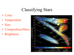 Characteristics of Stars PPT