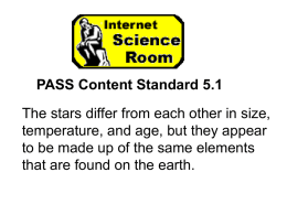 PASS Content Standard 5.1
