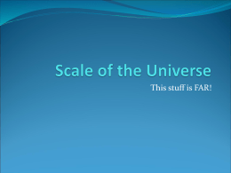 Scale of the Universe