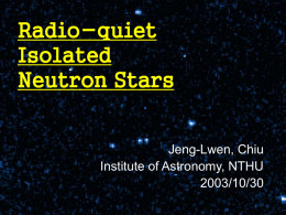 Radio-quiet Isolated Neutron Stars