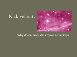 Kick velocity