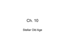 Ch.10 Stellar old age