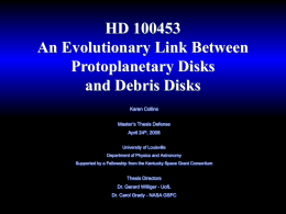 HD 100453: An Evolutionary link between