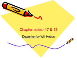 Chapter notes--17 & 18