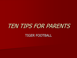ten tips for parents