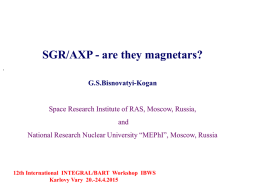 SGR and AXP – are they magnetars?