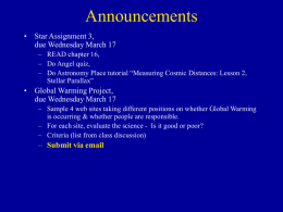 Announcements