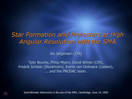 Star Formation and Protostars at High Angular Resolution with the