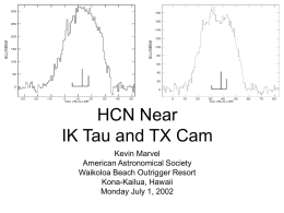 HCN Near IK Tau and TX Cam