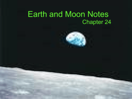 Earth and Moon Notes