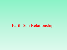 Earth-Sun Relationship