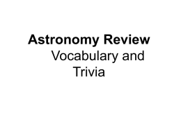 Astronomy Review