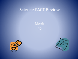 Science PACT Review - JSES-PASS