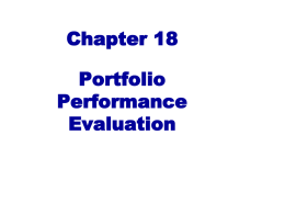 Active Portfolio Management and Performance Measure
