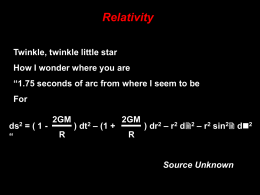 Relativity - University of Dayton