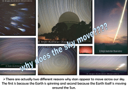Why does the sky move?