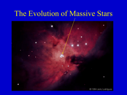 The Evolution of Massive Stars