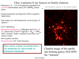 Ultra- Luminous X-ray Sources in Nearby Galaxies
