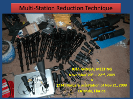 Multi-Station Reduction Techniques