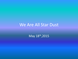 We Are All Star Dust - High School of Language and Innovation