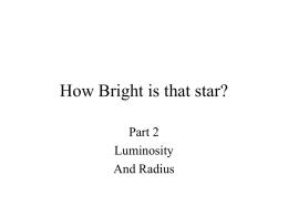 How Bright is that star?